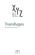 Revue XYZ de la nouvelle, no 161